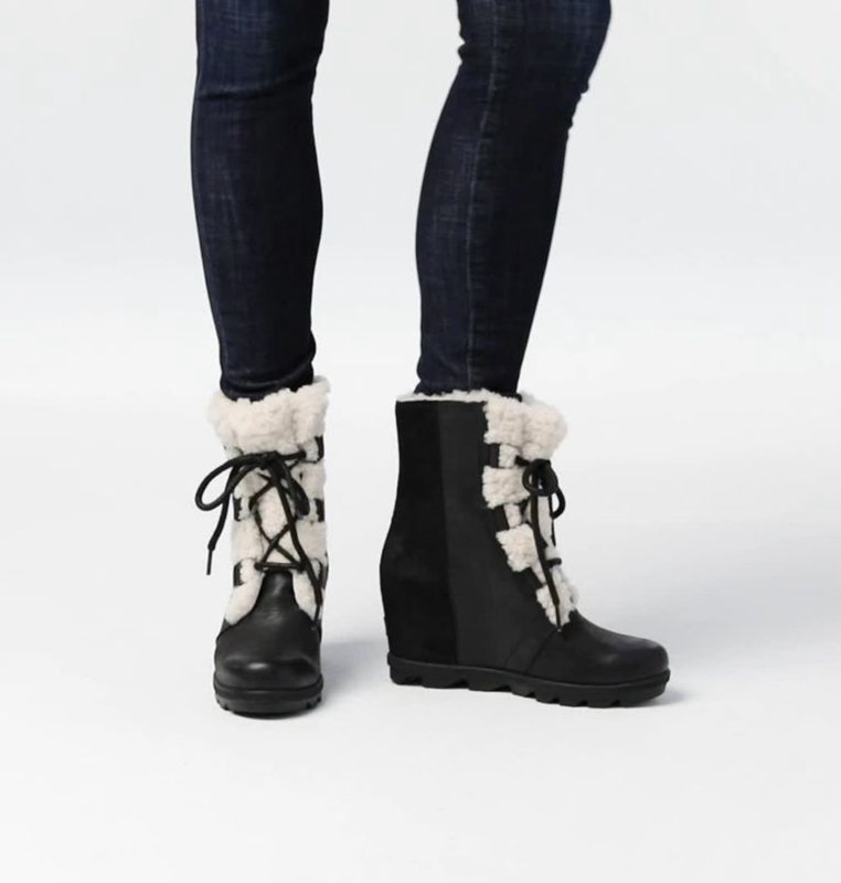 Sorel Dam Wedges Svarta - Joan Of Arctic™ Ii Shearling Boot - LIA-913820